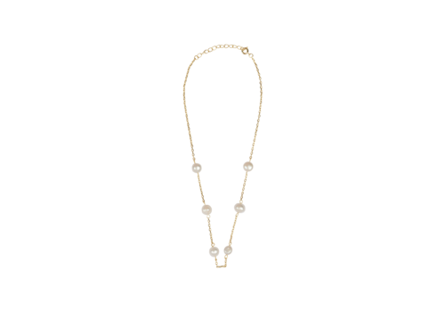 All the Luck in the World Sunlight Goldplated Necklace Subtle Freshwater Pearls