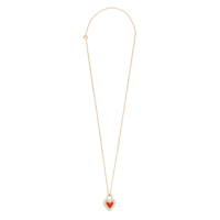 Sunlight Goldplated Ketting Zirconia Orange Heart