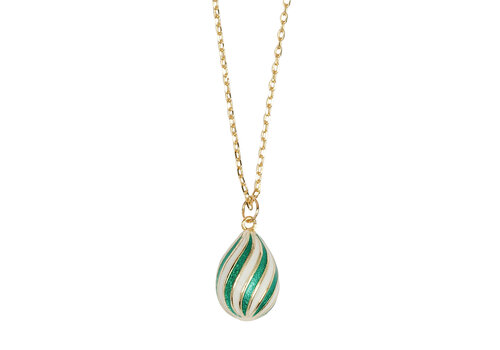 All the Luck in the World Sunlight Goldplated Ketting Gestreepte Ballon