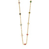 Sunlight Goldplated Necklace Zirconia Multi Stones