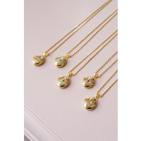 Sunlight Goldplated Necklace Medaillon North Star