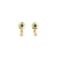 Sunlight Goldplated Studs Zirconia Star