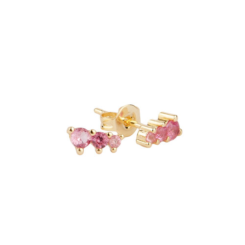 Sunlight Goldplated Studs Three Dots 