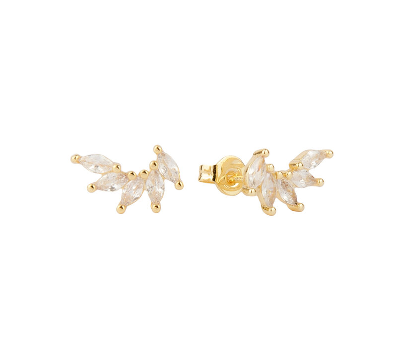 Sunlight Goldplated Studs Grote Wings