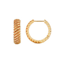 Sunlight Goldplated Hoops Kleine Zirconia Diamonds