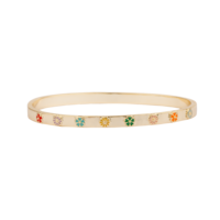 Sunlight Goldplated Bangle Flower Multi