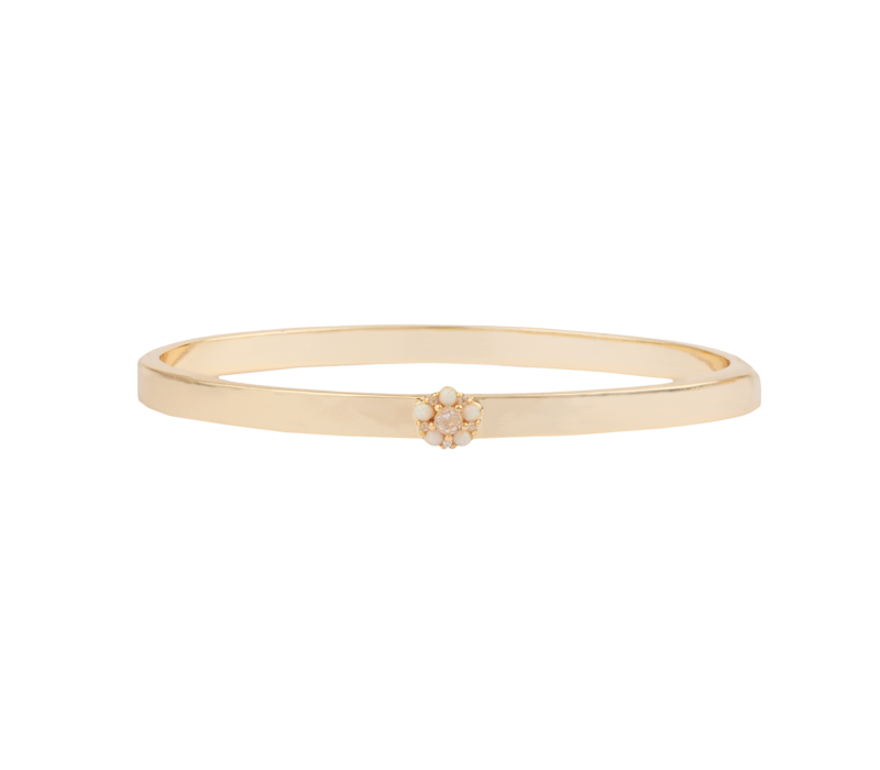 Sunlight Goldplated Bangle Losse Bloem Opal