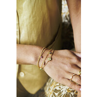 Sunlight Goldplated Bracelet Multi Zirconia Charms