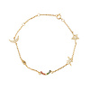 All the Luck in the World Sunlight Goldplated Bracelet Moonstar Charms Opal