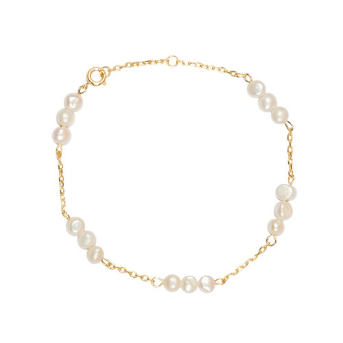 Sunlight Goldplated Bracelet Three Pearls 