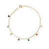 Sunlight Goldplated Bracelet Multi Zirconia Dots