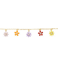 Sunlight Goldplated Armband Bloemen Multi