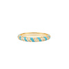 Sunlight Goldplated Ring Enamel Sparkling Swirl Klein