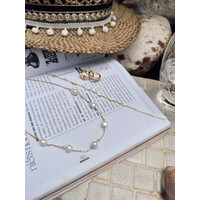 Sunlight Goldplated Necklace Subtle Water Pearls