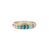 Sunlight Goldplated Ring Enamel Ombre