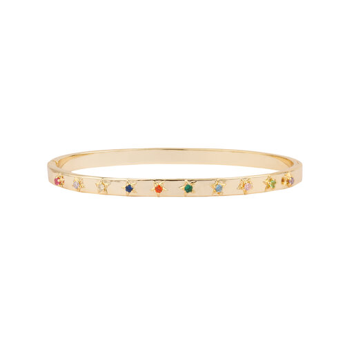 Sunlight Goldplated Bangle Sterren Multi 