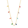 All the Luck in the World Sunlight Goldplated Ketting Zirconia Multi Stippen