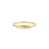 All the Luck in the World Oasis Goldplated Ring Minimalistic Croissant