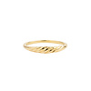 Oasis Goldplated Ring Minimalistisch Croissant