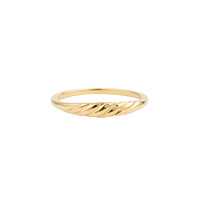 Oasis Goldplated Ring Minimalistic Croissant