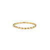 All the Luck in the World Oasis Goldplated Ring Minimalistisch Gedraaid