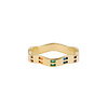 All the Luck in the World Oasis Goldplated Ring Golven Mini Hoeken