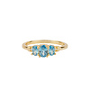 All the Luck in the World Oasis Goldplated Ring Zirconia Blue Crystals