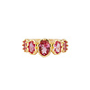 Oasis Goldplated Ring Zirkonia Roze Kroon