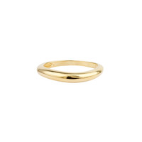 Oasis Goldplated Ring Round Basic Medium