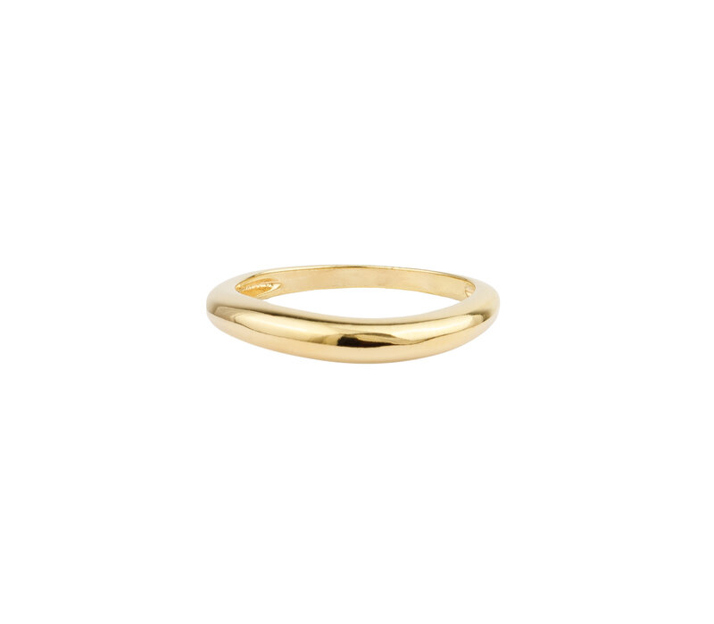 Oasis Goldplated Ring Rond Basic Medium