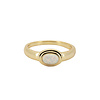 Oasis Goldplated Ring Oval Opal Stone