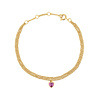 Sunlight Goldplated Bracelet Double Chain Heart