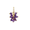 All the Luck in the World Wonder Goldplated Charm Purple Grapes