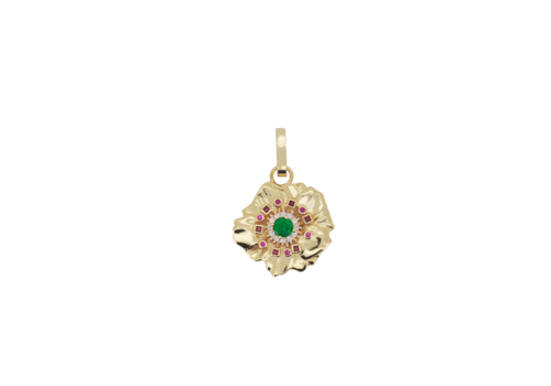 All the Luck in the World Wonder Goldplated Charm Flower Zirconia