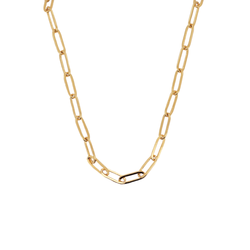 Wonder Goldplated Necklace Paperclip 