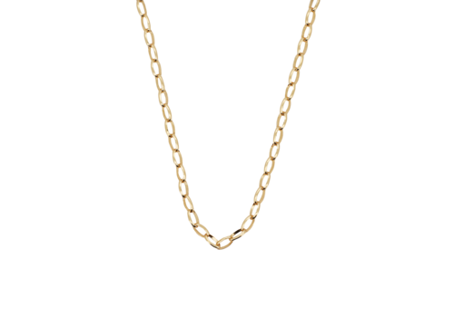 All the Luck in the World Wonder Goldplated Ketting Bolle Schakel Kort