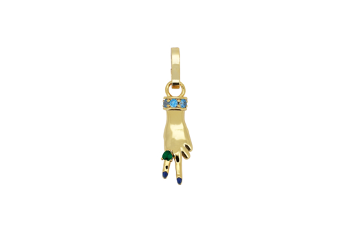 All the Luck in the World Wonder Goldplated Charm Peace Sign