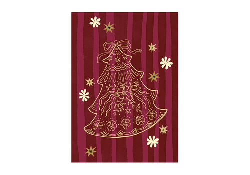 All the Luck in the World Postcard - Christmas Tree