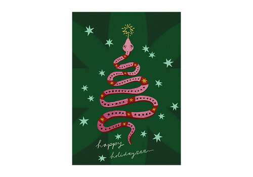 All the Luck in the World Postcard  -  Happy Holidayzzz