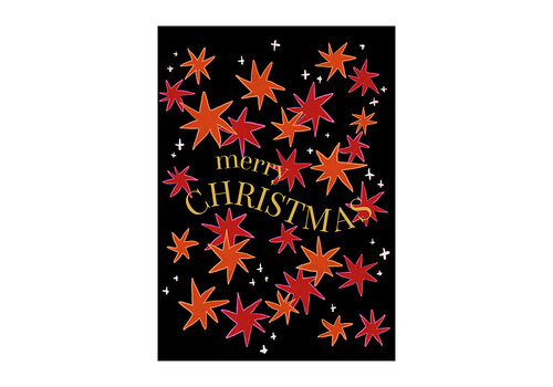 All the Luck in the World Postcard - Merry Christmas Stars