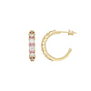 Sunlight Goldplated Hoop Pink Clear