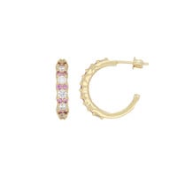 Sunlight Goldplated Hoop Pink Clear