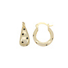 All the Luck in the World Sunlight Goldplated Drop Hoop Stars Black
