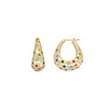 All the Luck in the World Sunlight Goldplated Drop Hoop Stars Multi