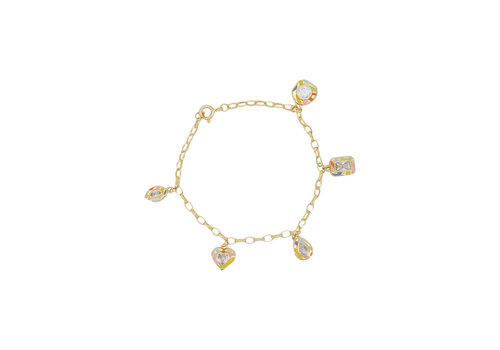 All the Luck in the World Sunlight Goldplated Bracelet Charms Multi