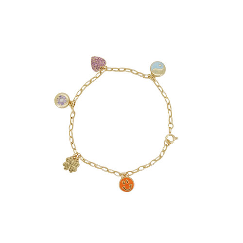 Sunlight Goldplated Bracelet Charms Icons 