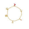 All the Luck in the World Sunlight Goldplated Armband Vogels Roze