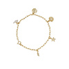 All the Luck in the World Sunlight Goldplated Armband Bedels Vogels Clear