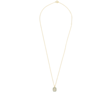 Sunlight Goldplated Necklace Charm Green Blauw Zirconia