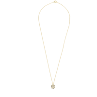 Sunlight Goldplated Necklace Charm Black White Zirconia